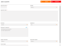 Add Quote dialog